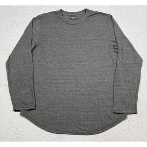 Goodlife Shirt‎ Mens 2XL Gray Long Sleeve Curved Hem Tri-Blend Tee Made USA